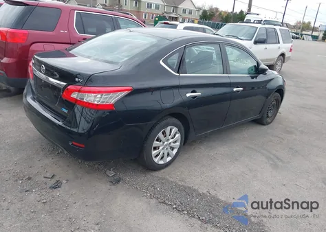 2013 Nissan Sentra Sv z USA, uszkodzony, nr VIN 1N4AB7AP4DN909179